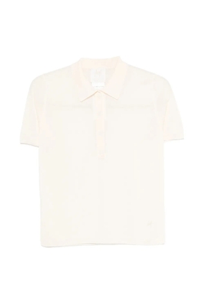 MONOCHROME short-sleeve polo top - Neutrals