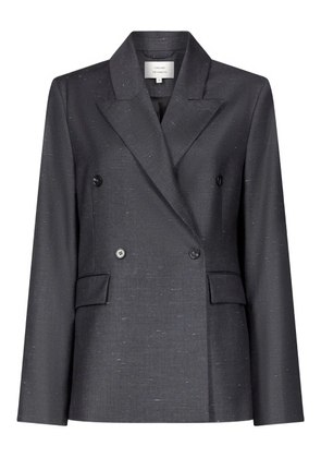 LouLou de Saison Norma double-breasted peak-lapels blazer - Grey