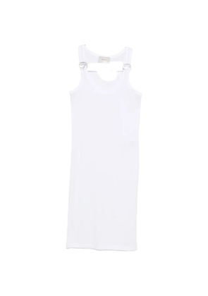 Coperni logo sleeveless mini dress - White