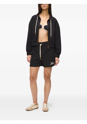 Karl Lagerfeld logo-detail shorts - Black