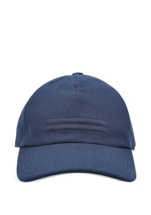 Zegna embroidered baseball cap - Blue