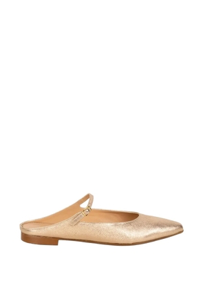 STATUS pointed-toe mules - Gold