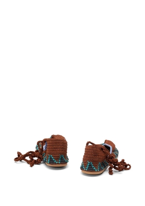 KASHURA High crochet ballet flats - Brown