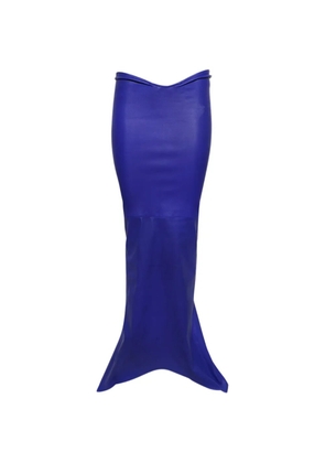 LaQuan Smith fitted maxi skirt - Blue