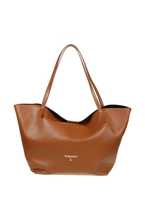 Patrizia Pepe Never Complete leather tote bag - Brown