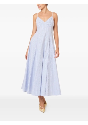 Rosie Assoulin striped V-neck dress - Blue