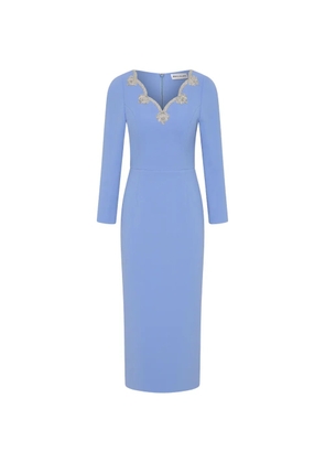 Rebecca Vallance Harlynn V-neck midi dress - Blue