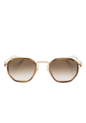 Mykita Gia geometric-frame sunglasses - Brown