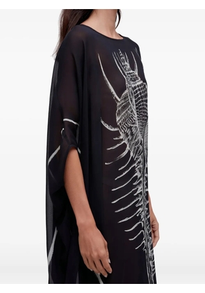 Osklen shell-print dress - Black