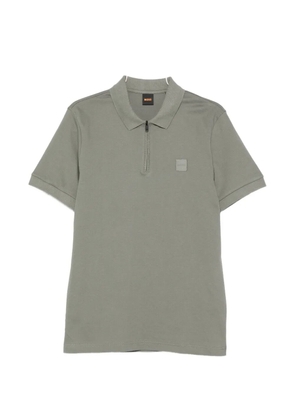 BOSS zip polo shirt - Green