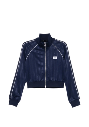 Ksubi striped cropped sweatshirt - Blue