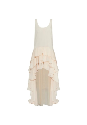 ROTATE BIRGER CHRISTENSEN ruffled high-low dress - Neutrals