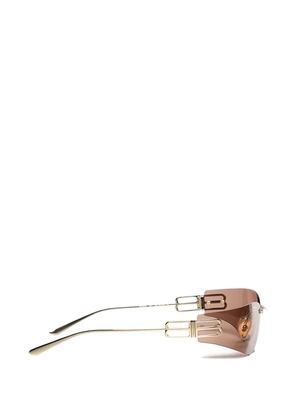Balenciaga Gossip D-frame rimless sunglasses - Brown