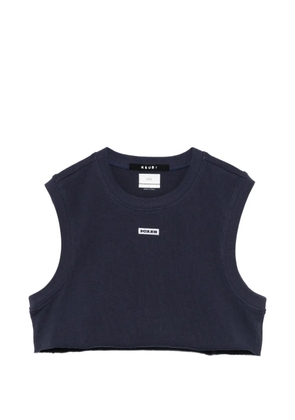 Ksubi cropped tank top - Blue