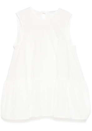 Cecilie Bahnsen Asta tiered top - White