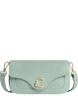 Coccinelle medium C-Me magnet-fastening shoulder bag - Green