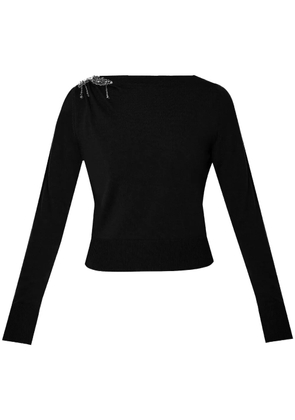 ERDEM cropped sweater - Black