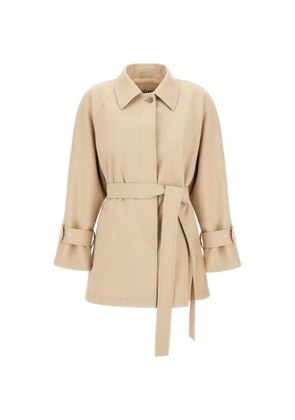 Herno fresh crinkle woven raincoat - Neutrals