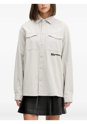 Karl Lagerfeld Jeans button pocket shirt - Grey