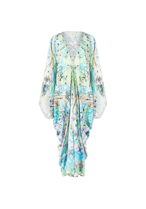 Camilla Midsummer floral-pattern V-neck maxi dress - Green