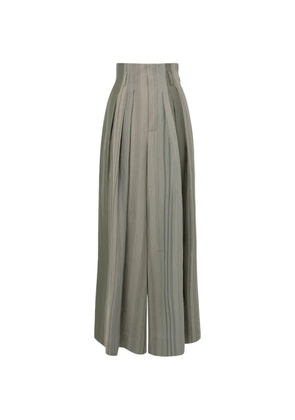 Vivienne Westwood Bag striped trousers - Green