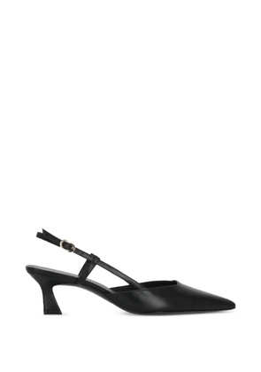 Stuart Weitzman Vinnie 50 leather slingback pumps - Black