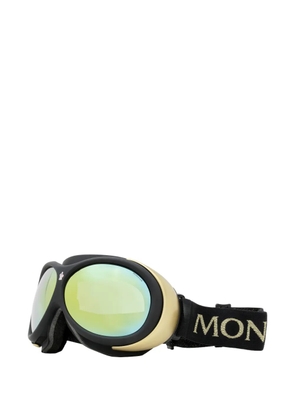 Moncler Eyewear rounded-lens jacquard ski goggles - Black