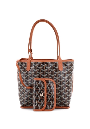 Goyard Pre-Owned Anjou Reversible Tote Coated Canvas Mini satchel - Brown