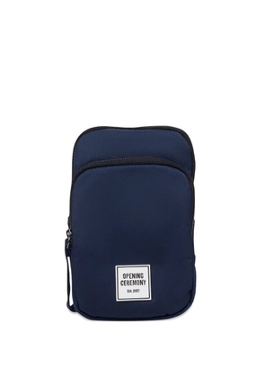 Opening Ceremony logo-patch cross body bag - Blue