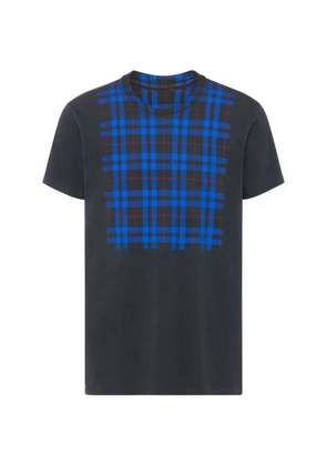 Maison Margiela check-panel T-Shirt - Grey