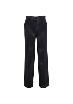 Incotex pinstriped trousers - Blue