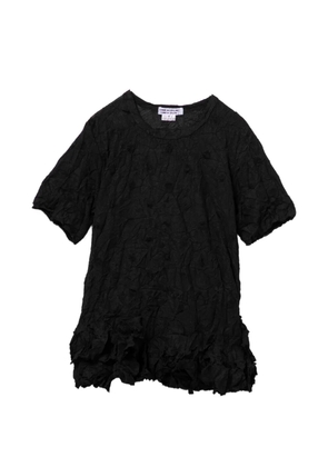 Comme Des Garçons Comme Des Garçons ruffled crinkled T-shirt - Black