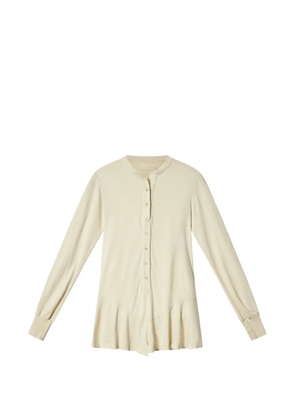 ISABEL MARANT Tina buttoned long-sleeved playsuit - Neutrals