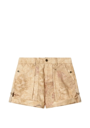 ISABEL MARANT Calissy abstract-print shorts - Neutrals