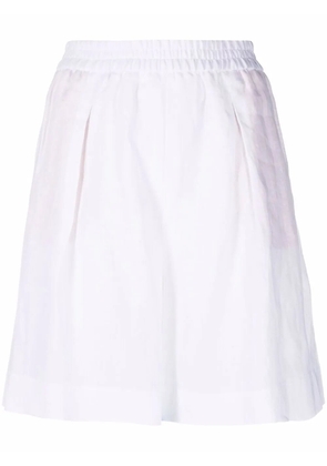 Fabiana Filippi high waisted linen shorts - White