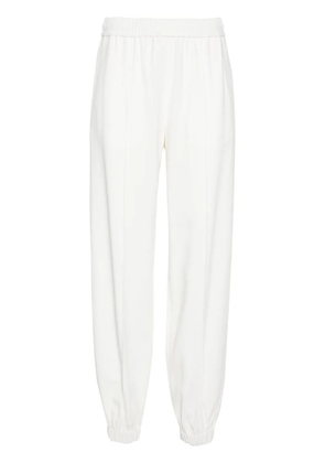 Fabiana Filippi elasticated-waist tapered-leg trousers - White