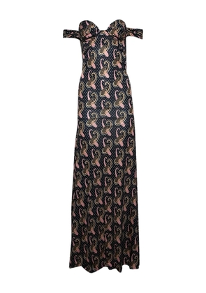 ETRO off-shoulder paisley-print maxi dress - Black
