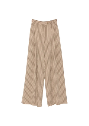 Marella Ordine striped wide-leg trousers - Neutrals