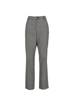 Moschino Pre-Owned houndstooth-pattern trousers - Black