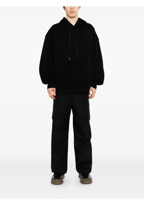 Juun.J drawstring hooded sweatshirt - Black