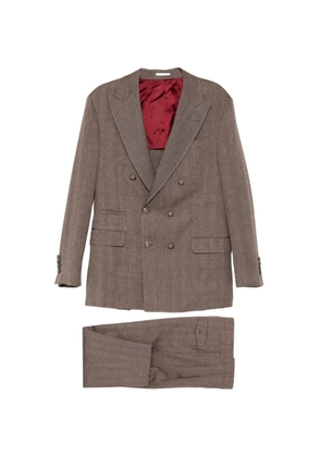 Brunello Cucinelli double-breasted suit - Brown
