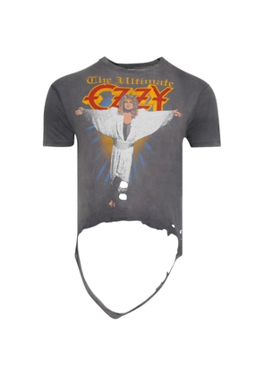 EARTHLING VIP Ozzy distressed print T-shirt - Grey