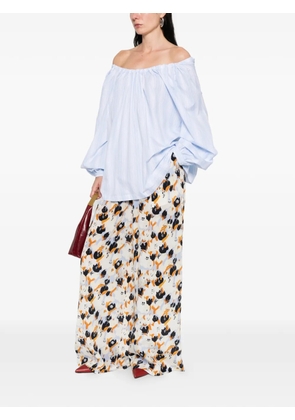 Marni Secret Bouquet trousers - Blue