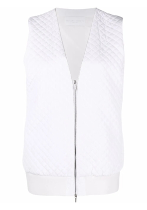 Fabiana Filippi diamond-quilted gilet - White
