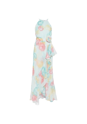 Marella ruffled floral dress - Blue