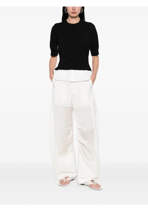 sacai belted trousers - Neutrals