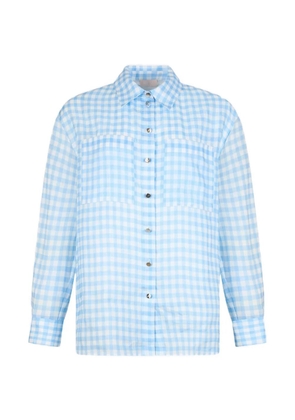 LIU JO gingham-check shirt - Blue