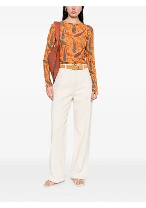 ETRO paisley-print top - Orange