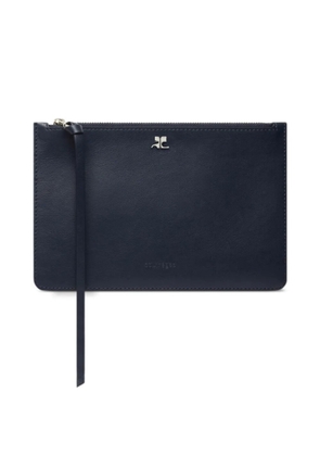 Courrèges leather clutch bag - Blue