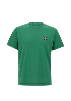 Stone Island logo-patch T-shirt - Green